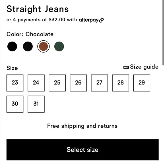 NWOT - Reformation Cowboy High Rise Straight Jeans - Picture 3 of 4